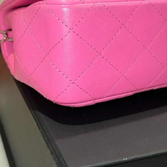 Chanel Pink Quilted Chain Bag - Picture 8 of 14